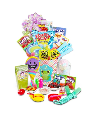 Alder Creek Gift Baskets Spring Outdoor Candy and Treats Easter Gift Basket Set, 12 Piece