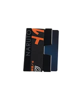 Naruto Men's Kanji Name Black Metal Minimalist Card Holder