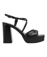 Marc Fisher Women's Glady Crisscross High Block Heel Platform Sandals