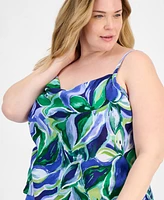Tahari Asl Plus Printed Camisole