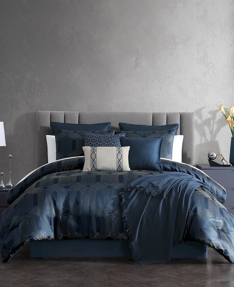 Hallmart Collectibles Orwell 14-Pc. Comforter Set, Queen, Exclusively at Macy's