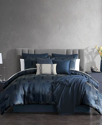 Hallmart Collectibles Orwell 14-Pc. Comforter Set, Queen, Exclusively at Macy's