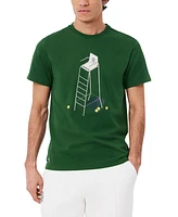 Lacoste Men's Short Sleeve Performance Tennis Graphic T-Shirt - S30
