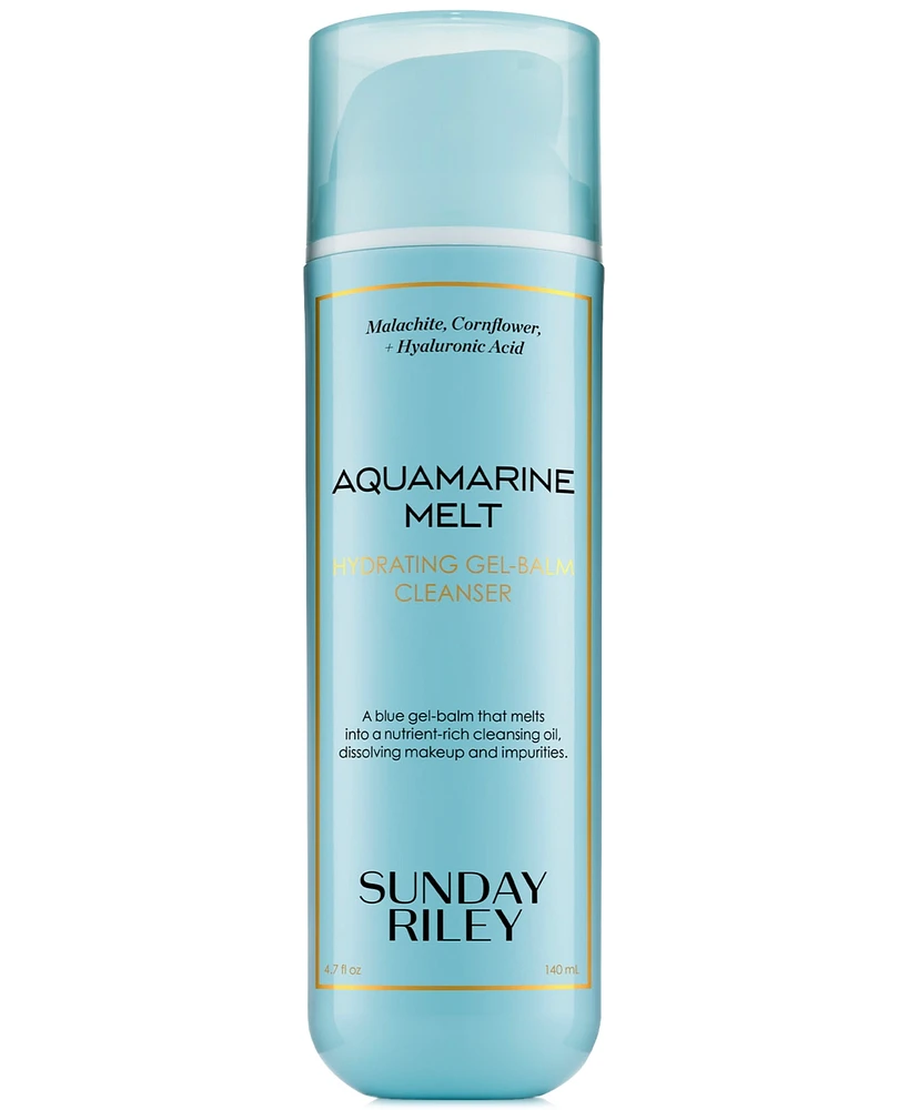 Sunday Riley Aquamarine Melt Hydrating Gel-Balm Cleanser, 4.7 oz.
