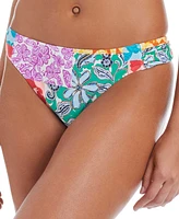 Bar Iii Women's Beachside Boheme Side-Tab Hipster Bikini Bottoms, Exclusively at Macy's