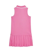 Polo Ralph Lauren Toddler and Little Girls Pleated Stretch Mesh Dress