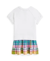 Polo Ralph Lauren Toddler and Little Girls Big Pony Plaid-Skirt Terry Dress