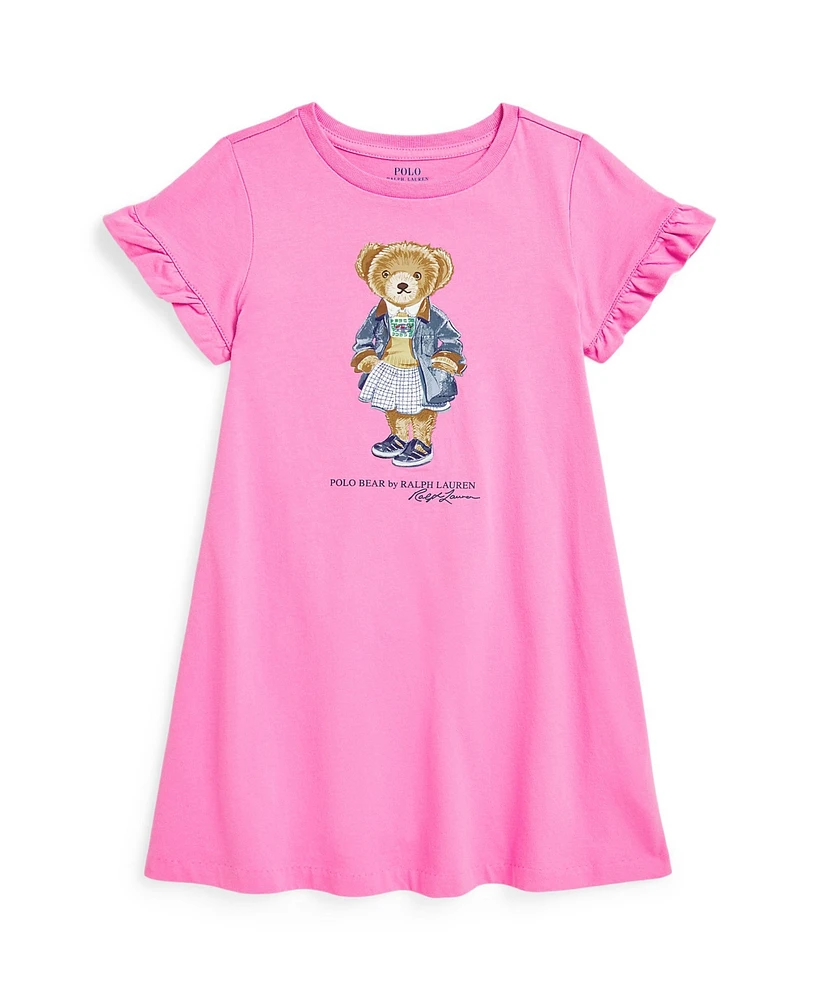 Polo Ralph Lauren Toddler and Little Girls Bear Jersey Dress