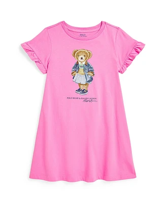 Polo Ralph Lauren Toddler and Little Girls Bear Jersey Dress