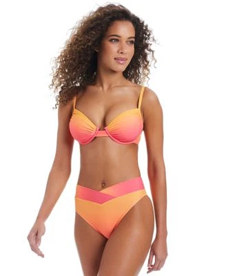 Bar Iii Womens Day Club Ombre Bikini Top V Waist Bikini Bottoms Exclusively At Macys