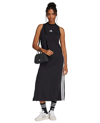 adidas Women's Cotton-Blend Sleeveless Racerback Maxi Dress