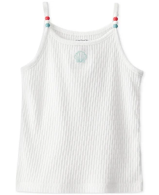 Carter's Toddler Girls Seashell Ribbed Tank Top