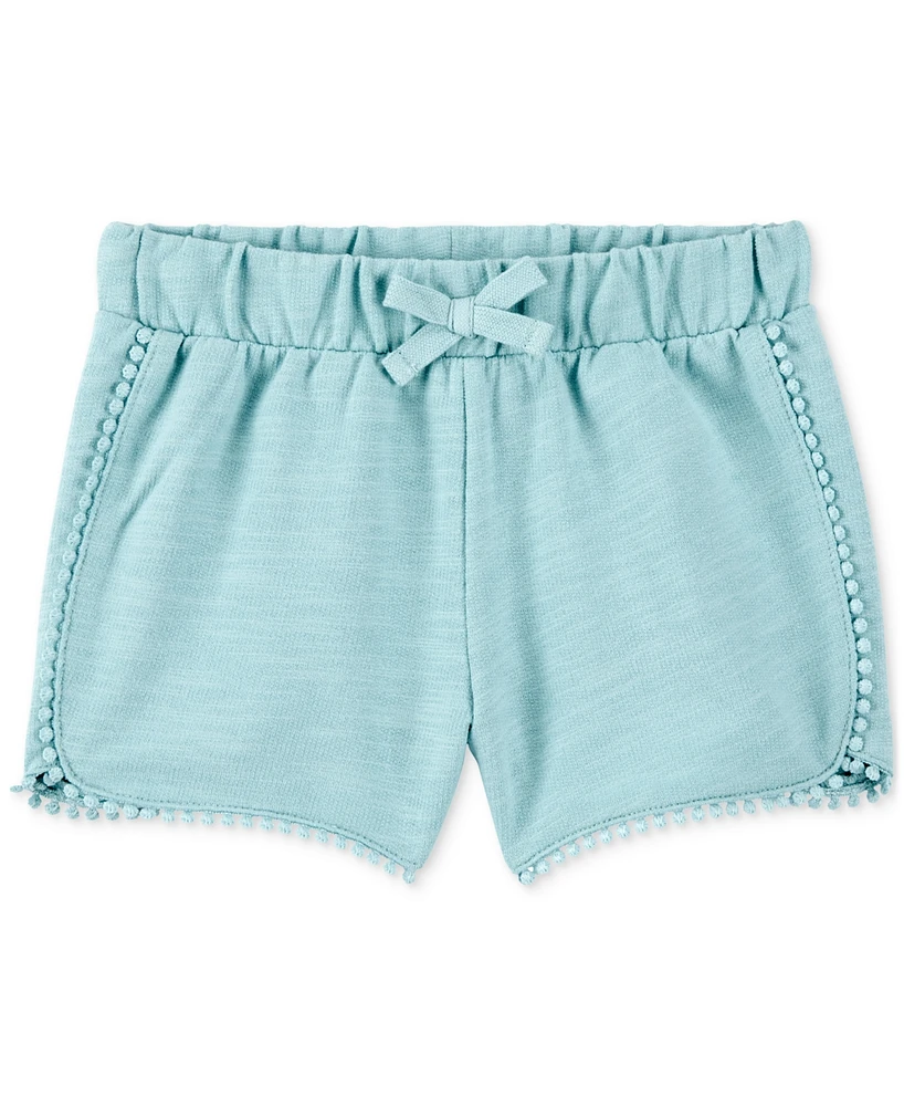Carter's Toddler Girls Cotton Pom-Pom Dolphin Shorts