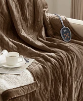 Woolrich Electric Reversible Plush to Berber Blanket