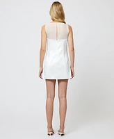 French Connection Women's Carey Boat-Neck Satin Dress