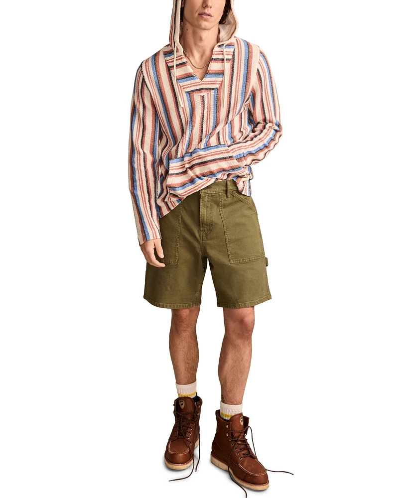 Lucky Brand Men's Stripe Baja Sweater