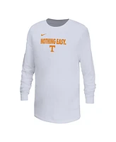 Nike Big Boys and Girls White Tennessee Volunteers 2025 Legend Bench Long Sleeve T-Shirt