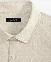 Alfani Men's Lipson Short Sleeve Geo Print Button-Front Shirt, Exclusively at Macy's
