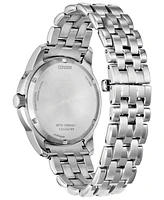 Citizen Men's Classic Calendrier Silver-Tone Stainless Steel Bracelet Watch 41.8mm