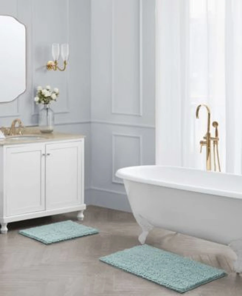 Laura Ashley Astor Chenille Bath Mats