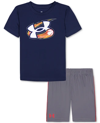 Under Armour Toddler & Little Boys Tech Baseball T-Shirt Shorts