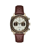 Mvmt Men's Mulholland Racer Brown Leather Strap Watch, 42mm