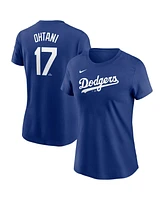 Nike Men's Shohei Ohtani Royal Los Angeles Dodgers 2024 Fuse Name Number T-Shirt