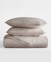 ienjoy Home Stripe Stitch 3-Pc. Quilt Set, King/California King
