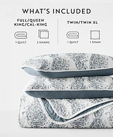 ienjoy Home Distressed Diamond Reversible 3-Pc. Lightweight Quilt Set, Full/Queen