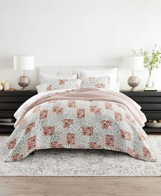 Ienjoy Home Scrolled Patchwork Reversible Quilt Sets