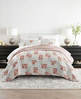 Ienjoy Home Scrolled Patchwork Reversible Quilt Sets
