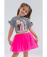 Barbie Toddler Girls T-Shirt and Mesh Tutu to
