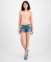 Guess Women's Short-Sleeve Sunny Burnout Tee