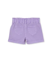 Lands' End Girls Denim Paperbag Shorts