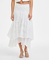 Guess Women's Layered Floral Zurey Maxi Skirt