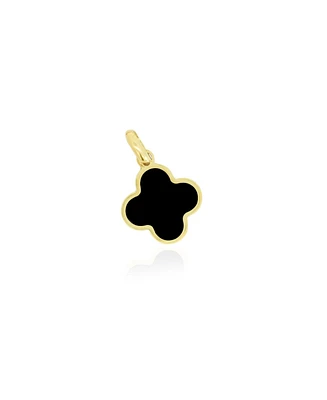 The Lovery Onyx Clover Charm 14K Gold - 10 millimeters