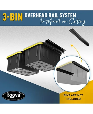 Koova Overhead Bin Rack for Four Bins