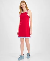 Tommy Hilfiger Women's Cotton Ruffled-Hem Mini Dress