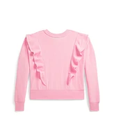 Polo Ralph Lauren Big Girls Ruffled French Terry Sweatshirt