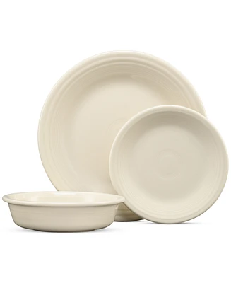 Fiesta Linen Classic Rim 3 Piece Place Setting