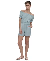Dkny Jeans Women's Cotton Gauze Off-The-Shoulder Top