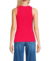 Lands' End Women's Drapey Rib Fitted Tank Top