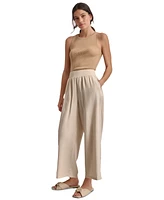 Dkny Jeans Women's Pull-On Wide-Leg Ankle Pants