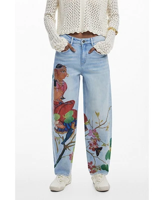 Desigual Women's Boyfriend Jeans Hindi