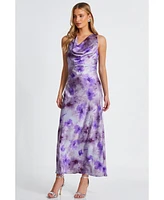 Quiz Women's Floral Cowl Maxi Dress