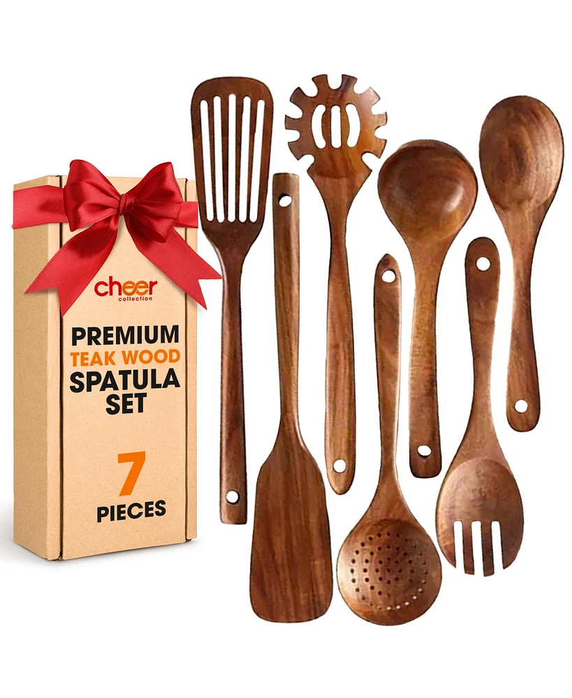 Cheer Collection Piece Wooden Spatula Set
