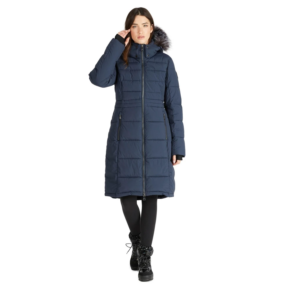 Pajar Women's Jupiter Stretch Long Quilted Puffer