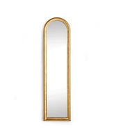13"W x 1.5"D x 50"H Alexander Gold Framed Arched Full Length Wall Mirror