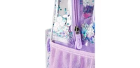 Packed Party Backpack, Women's Fashion Shoulder Knit Book Bag Trendy Unicorn Confetti Look for School, Work, and Travel (Purple