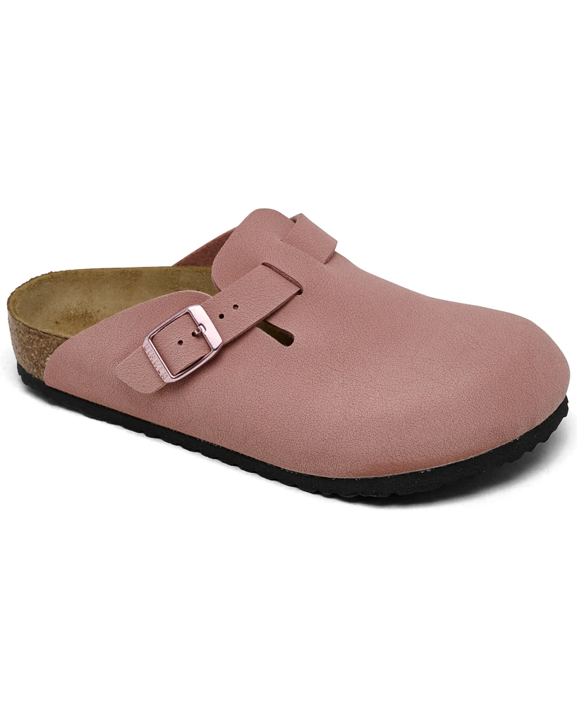 Birkenstock Little Girls Boston Suede Leather Clogs from Finish Line